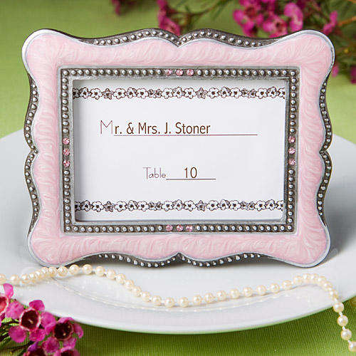Victorian Design Frame/Place Card holders - Pink