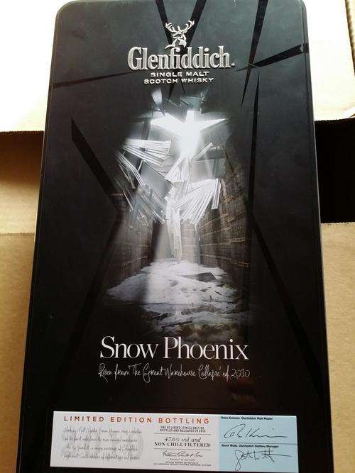 Glenfiddich Snow Phoenix Whisky - Highly Collectable