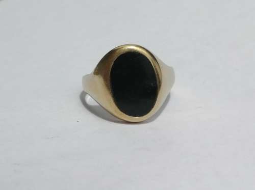 MEN'S 9ct gold with onyx ###