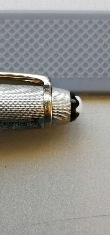 ### MONT BLANC Sterling Silver MEISTERSTUCK Rollerball Pen; No 2 - 75th anniversary###