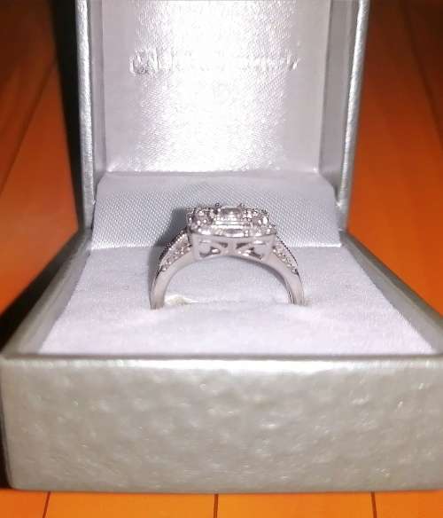 ### LOW PRICE!!! DIAMONDS WHITE GOLD RING - Most beautiful ###