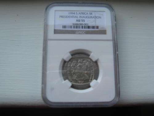 ### 1994 AU 58 INAUGURATION R5 - BUILDING IN FRONT X 3  - Bid per coin !! ###