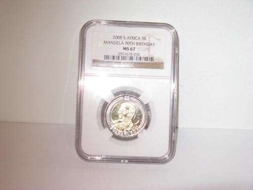 ### MINT STATE 67 (NGC) 2008 MANDELA R5 x 2 ###
