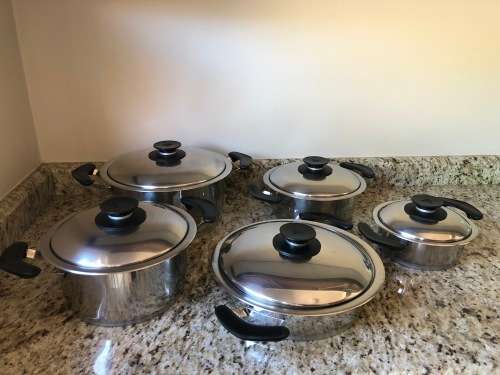 AMC CLASSIC WATERLESS COOKWARE - SET OF 5 POTS