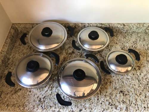 AMC CLASSIC WATERLESS COOKWARE - SET OF 5 POTS