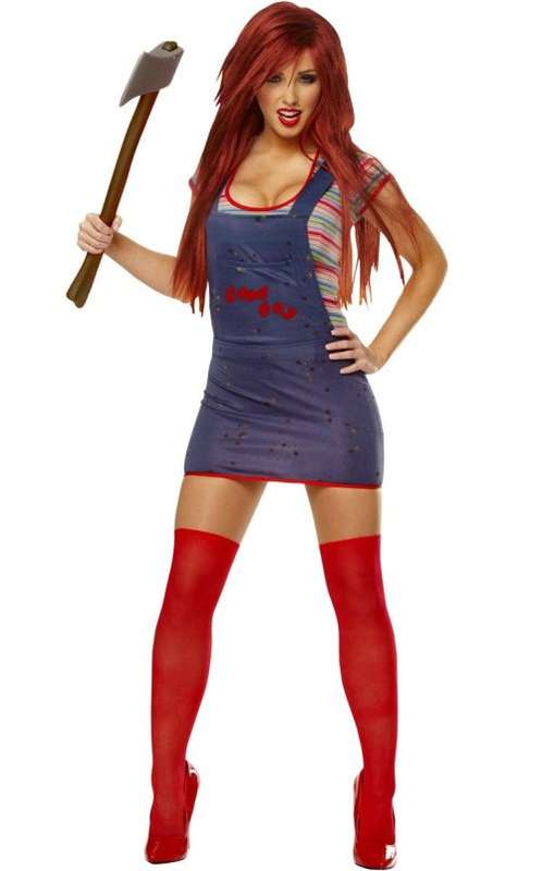 Rare, Imported Seed Of Chucky Sexy Women`s Halloween Costume