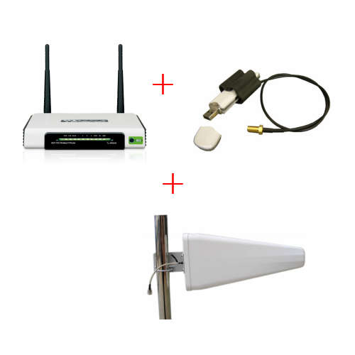 3G Booster Combo: 3G router+3G Booster antenna+universal modem coupler