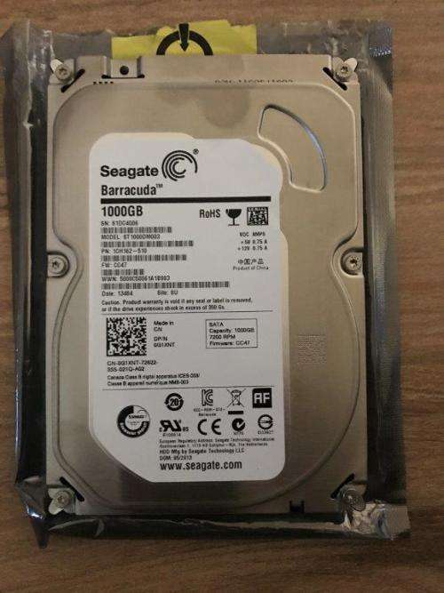 Seagate 1TB Sata Hard Drive