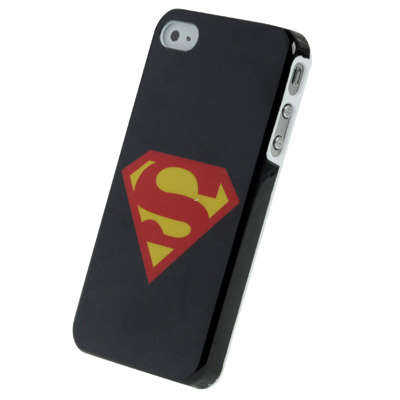 IPHONE 4/4s Superman Plastic Cover Black