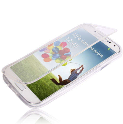 Samsung Galaxy S4 Flip Translucent Protection TPU Case (Clear)