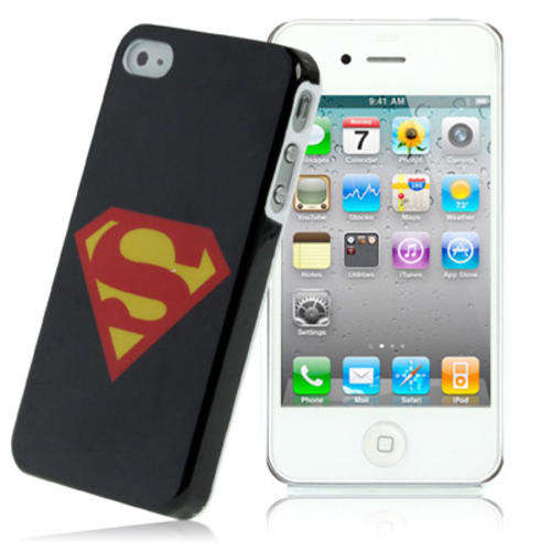 IPHONE 4/4s Superman Cover Black