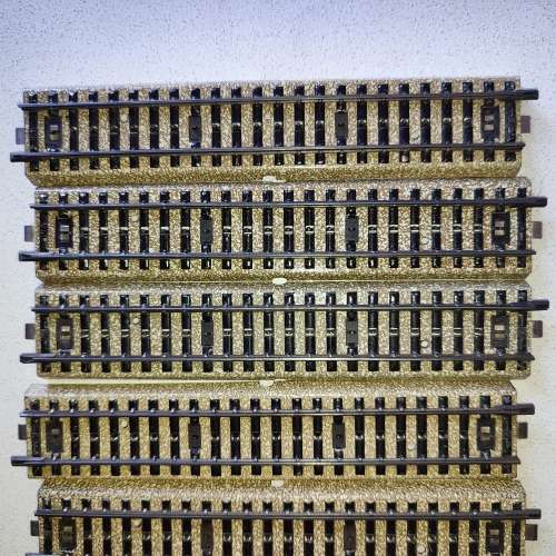 5 x Märklin M-Track Straight Tracks 3601 D/5106  - Good Condition