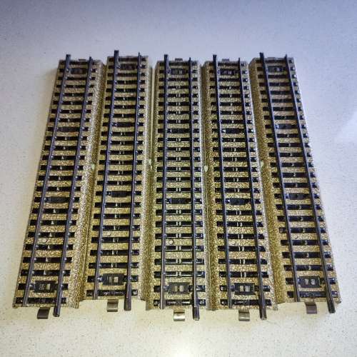 5 x Märklin M-Track Straight Tracks 3601 D/5106  - Good Condition