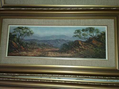 1989 Louise Repsold Landscape Oil on board approximately 40cm x 20cm