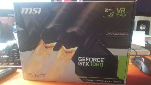 MSI GeForce GTX 1060 OC Edition 3G GDDR5 MSI GeForce GTX