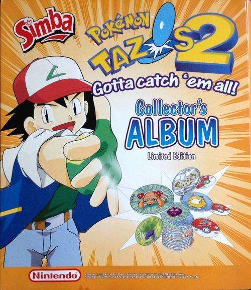 Second Edition Pokemon Tazos + Collector's Album (Complete Collection)