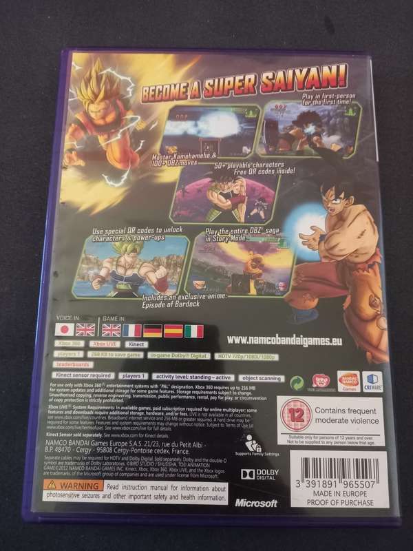 DragonBall Z For Kinect
