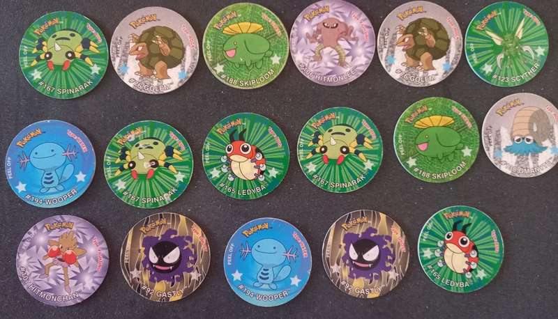 Pokemon Last Ever Tazos With Stickers
