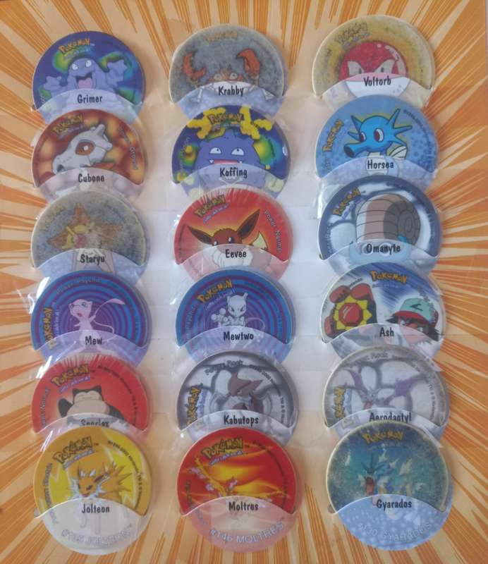 Second Pokemon Tazo Collection + Album (Complete Collection)