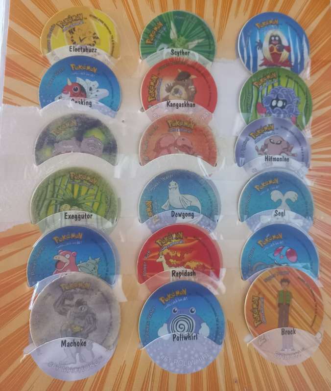 Second Pokemon Tazo Collection + Album (Complete Collection)
