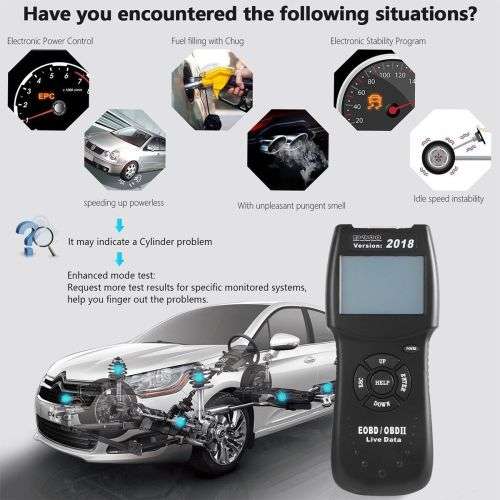 NEW 2018 VERSION D900 UNIVERSAL (OBD2) DIAGNOSTIC CODE READER RESET TOOLS