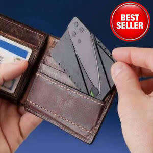 TACTICAL STAINLESS STEEL GADGETS FOLDING WALLET KNIVES
