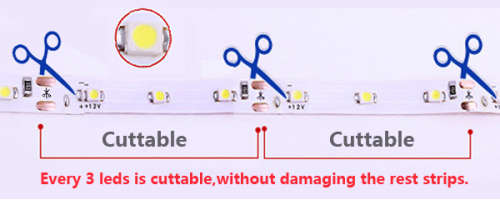 WHITE 12V FLEXIBLE LED 5M STRIP LIGHTS