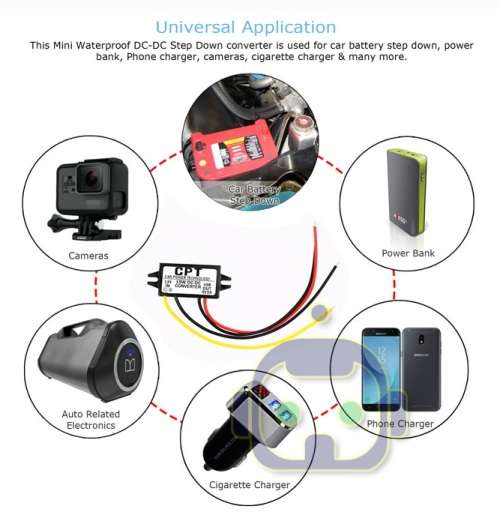 12V TO 5V 3A 15W DC CONVERTERS