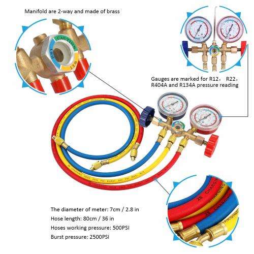 QUALITY AIRCON MANIFOLD GAUGE SET