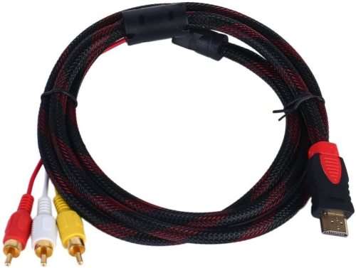 HDMI MALE TO RCA AV AUDIO VIDEO ADAPTER CABLE FOR PS3, PS4, Xbox ONE Wii