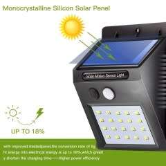 SOLAR POWERED LED WALL LIGHT