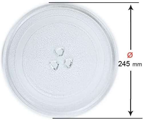 Quality Universal Microwave Glass Plate 24.5Cm