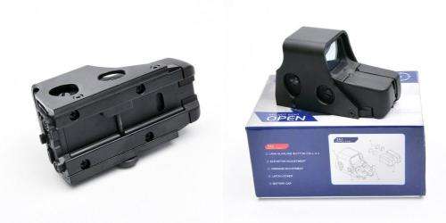 Tactical 551 Red Dot Sight Green Dot Sights Holographic Rifle Scope Black