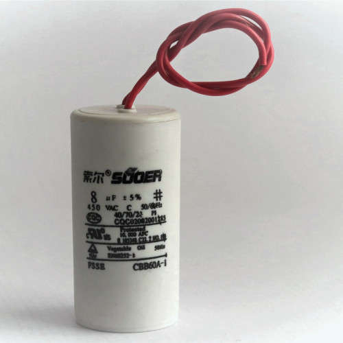 Motor Run Capacitor 8uF 450VAC