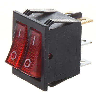 KCD6 6 Pin Double Switch