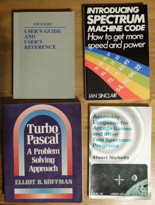 4x Vintage programming books