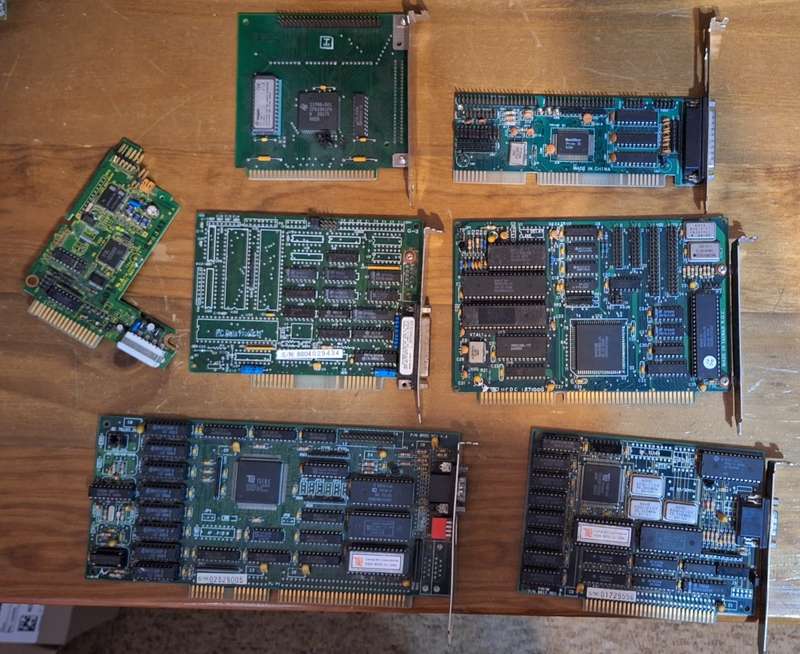 Collection of PC ISA/PCI cards