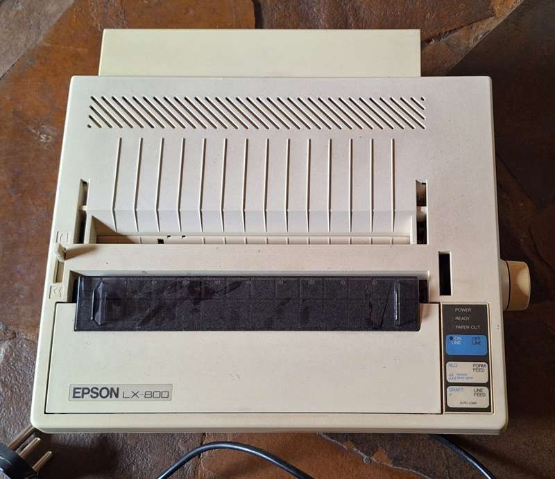 2x Vintage dot matrix printers