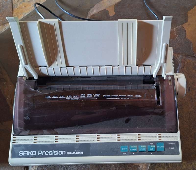 2x Vintage dot matrix printers