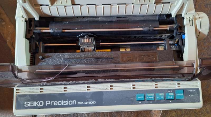 2x Vintage dot matrix printers
