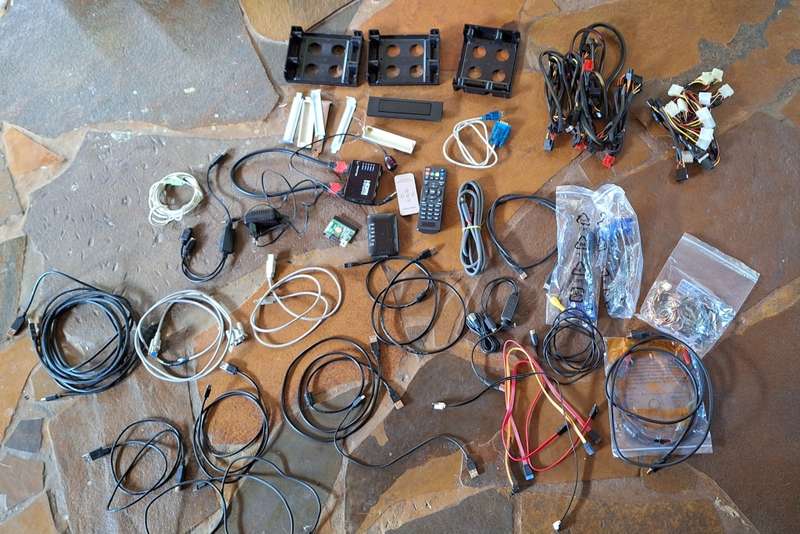 Bundle of PC wires and accessories