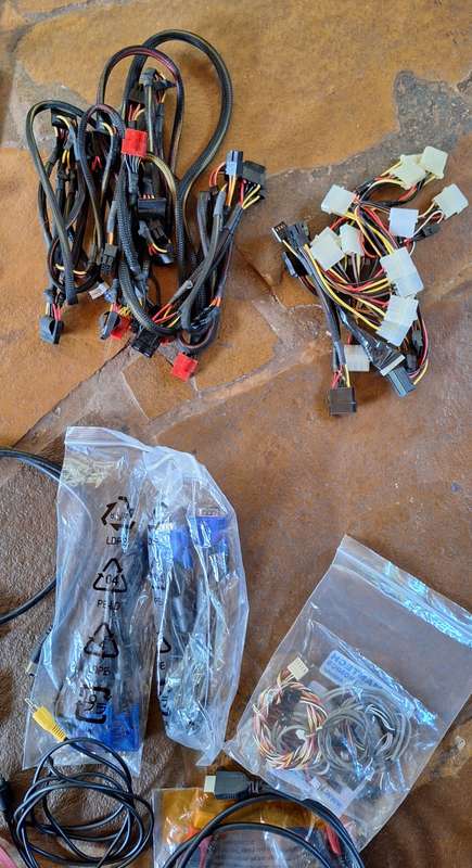 Bundle of PC wires and accessories
