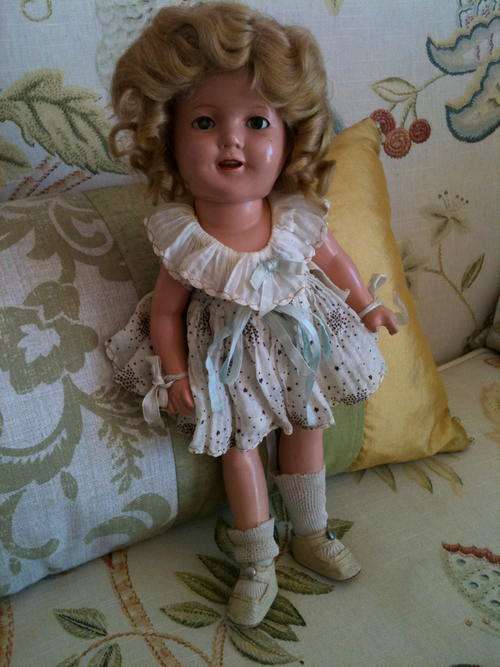 MINT and original 11 inch Shirley Temple with dress with Shirley Temple tag!!!