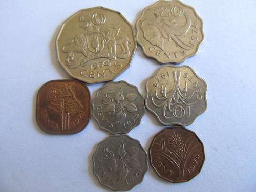 Swaziland coins x 7