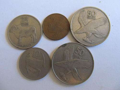 Botswana coin x 5