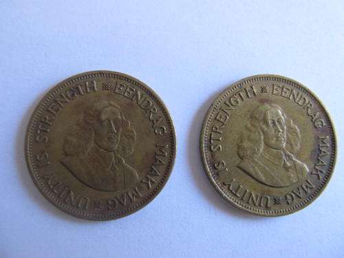 1962 S A coins x 2 . 1 cents