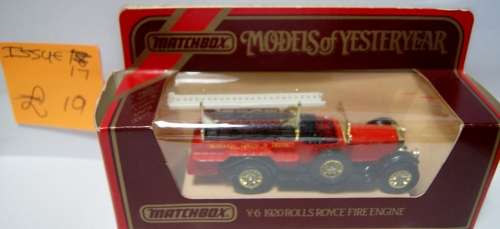 d005  MODELS OF YESTERYEAR Y6 1920 ROLLS ROYCE FIRE ENGINE  ISSUE 17