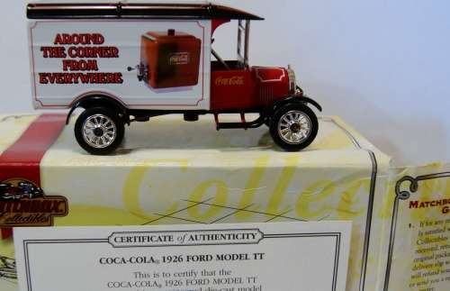 f15 COCA COLA MATCHBOX COLLECTIBLES SCALE 1;43 FORD MODEL TT 1926