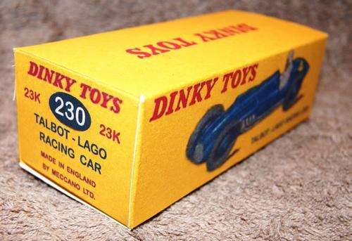 DINKY NO 23K and 230 - rare duel number - empty box