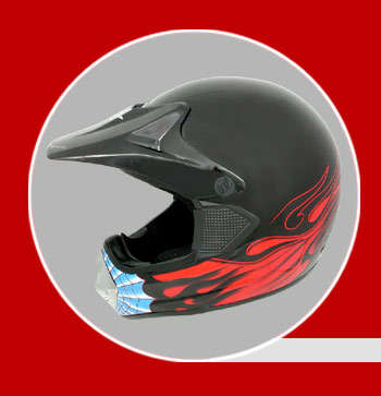 Motorcycle helmet - dot safety approved open face . Ideal for bikes and atv's